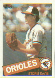 1985 Topps Baseball Cards      599     Storm Davis